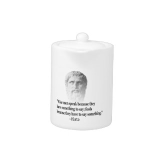 Quote By Plato Teapot