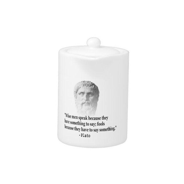 Quote By Plato Teapot (Front)