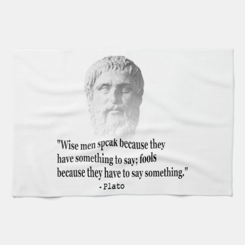 Quote By Plato Towel