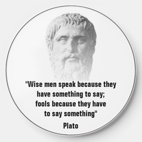 Quote By Plato Wireless Charger