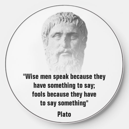 Quote By Plato Wireless Charger (Front)