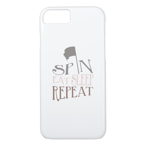 Quote Color Guard Spin Eat Sleep Repeat iPhone 87 Case