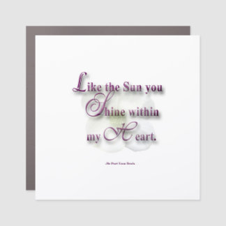 Quote Design magnet by Feon Davis