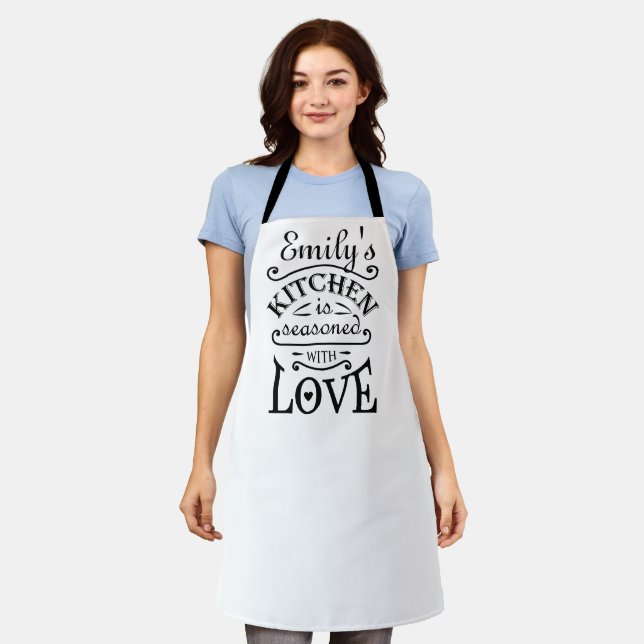 Quote design to use in the kitchen apron (Worn)