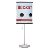 Quote Eat Sleep Hockey Ice With Puck Table Lamp (Right)