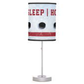 Quote Eat Sleep Hockey Ice With Puck Table Lamp (Front)