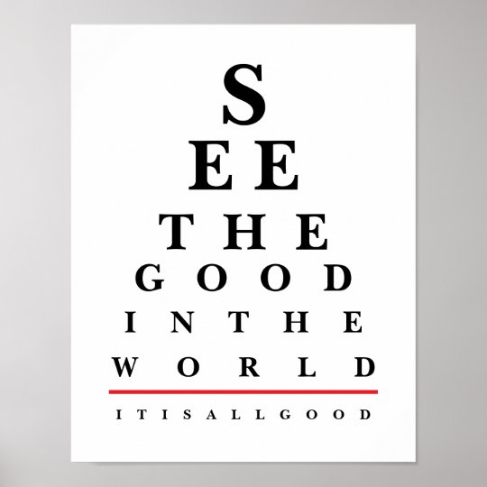 Quote Eye Chart Poster | Zazzle.com