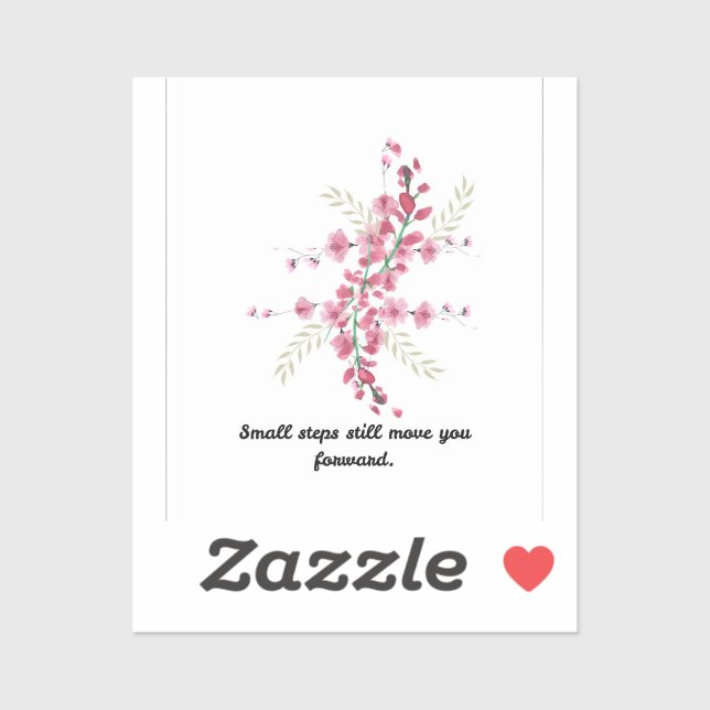Quote Flower Sticker (Sheet)