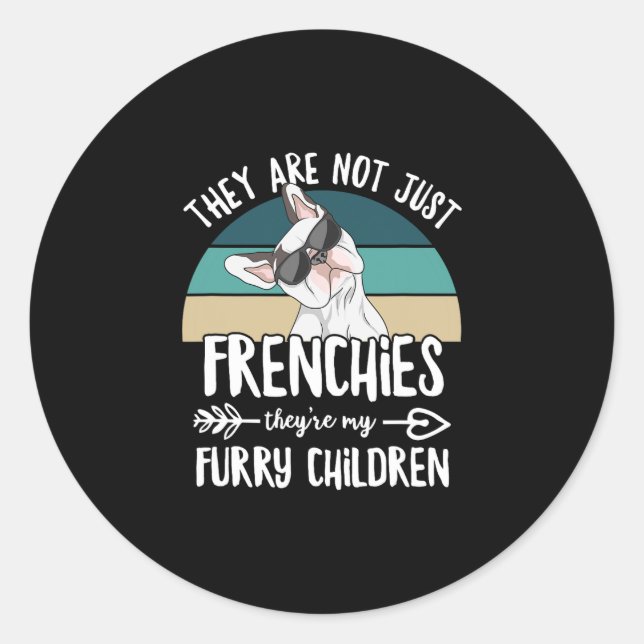 Quote For A French Bulldog Owner 2  Classic Round Sticker (Front)