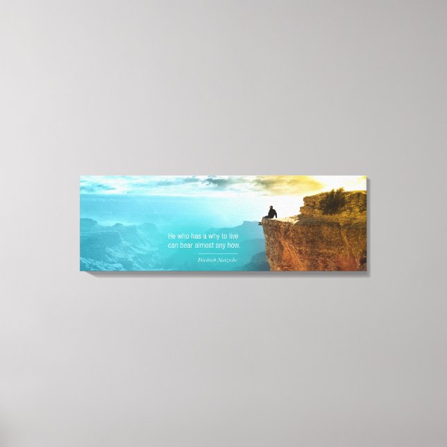 Quote Friedrich Nietzsche Nature Adventure Nature Canvas Print (Front)