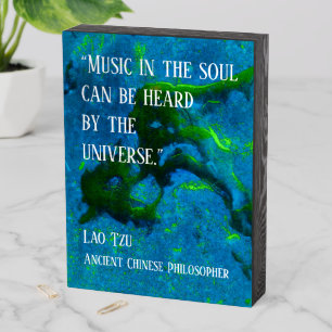 Quote from Lao Tzu Wooden Box Sign