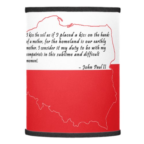 Quote From Pope John Paul II Lamp Shade