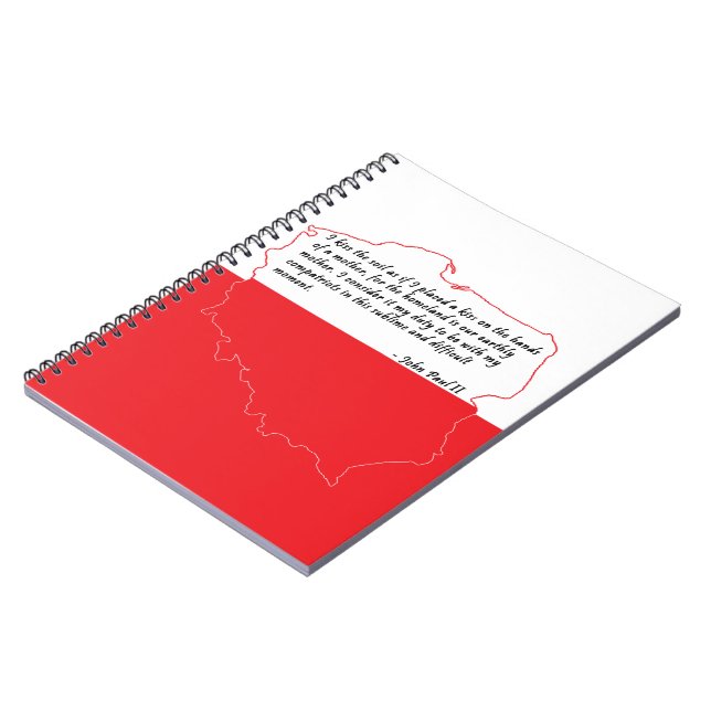 Quote From Pope John Paul II Notebook (Left Side)