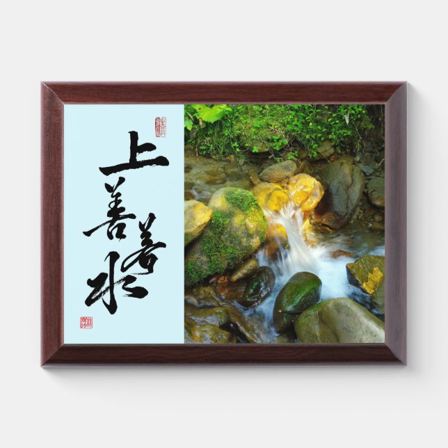 Quote from the Tao Te Ching/Calligraphy Art Plaque (Horizontal)