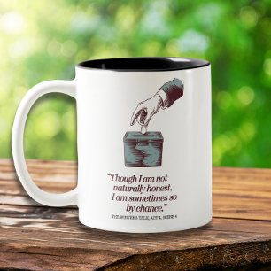 Quote Funny Retro Humor Vintage Elegant Two-Tone Coffee Mug