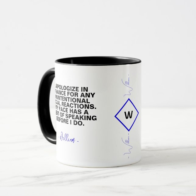 Quote Gift for Coffee Lovers | Funny Sarcastic  Mug (Front Left)
