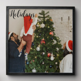 Quote Holidays Peel And Stick Photo Tile