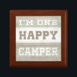 Quote | I'm One Happy Camper Gift Box<br><div class="desc">Quote | I'm One Happy Camper. Artist: June Erica Vess. Image ID: 106120D.</div>