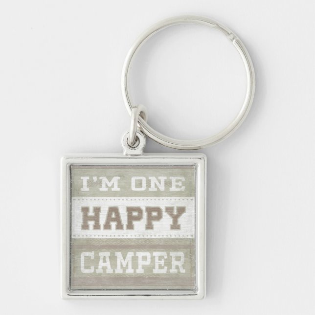 Quote | I'm One Happy Camper Keychain (Front)