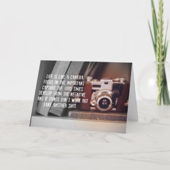 Quote: Life Is Like A Camera Card by QuoteLife at Zazzle