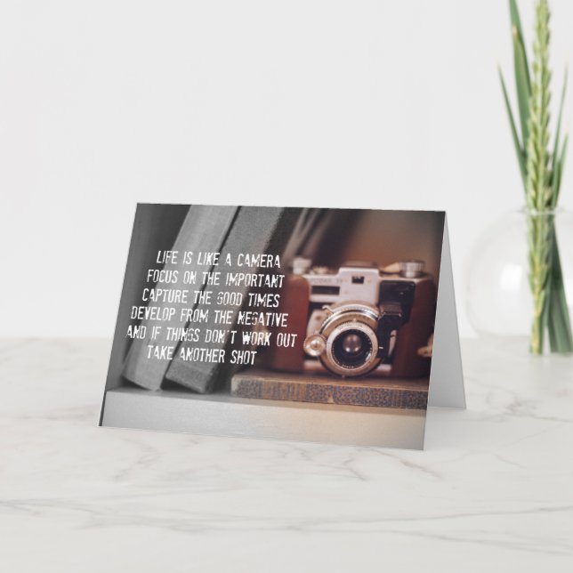 Quote: Life is like a Camera Card (Front)
