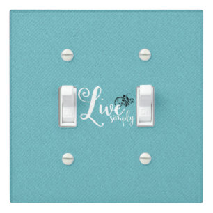 Quote "Live Simply" Light Switch Cover