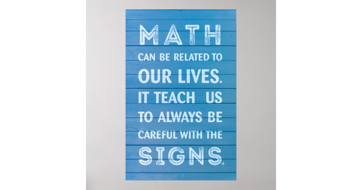 Quote - Math Posters | Zazzle.com