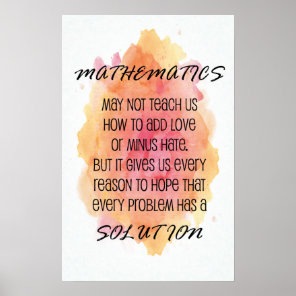 Quote - Math Posters