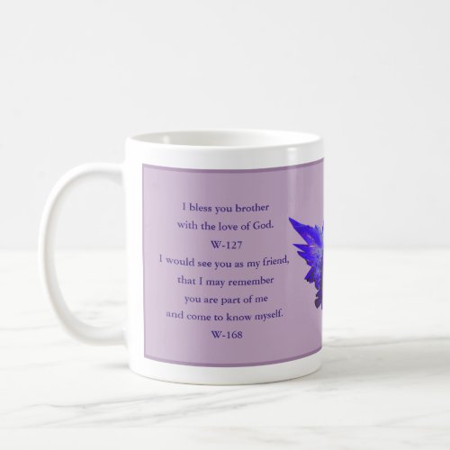 Quote Mug Forgiveness ACIM Gift Purple Angel Coffee Mug