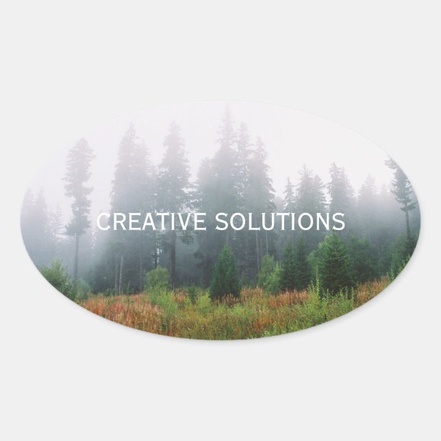 Quote Nature Photo Sticker (Front)