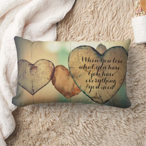 Quote of Love and Gratitude Throw Pillow
