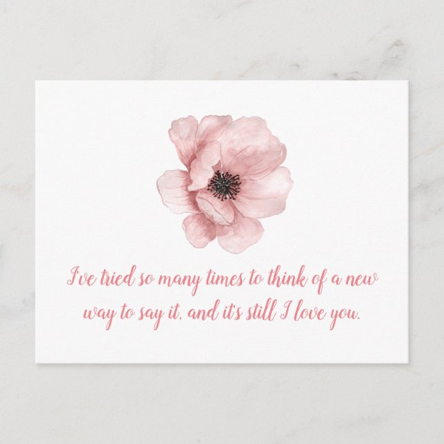 Quote of Love. Valentine's wish cards (Front)