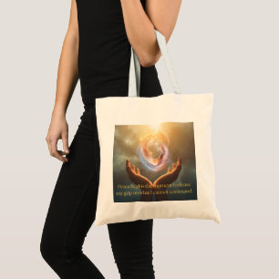 Quote of Peace Tote Bag