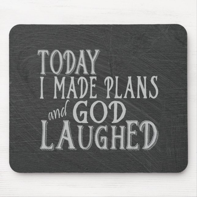 Quote on Black Chalkboard Mouse Pad (Front)
