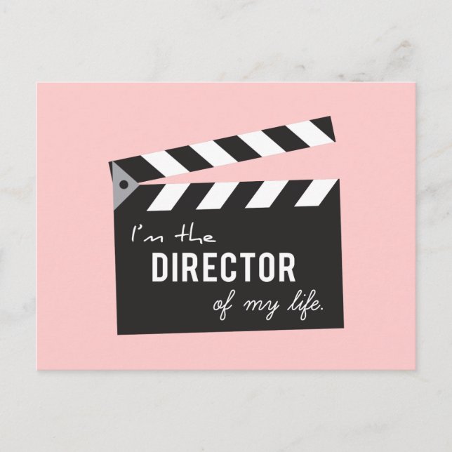 Quote on life, Director Action Board, Slate Postcard (Front)