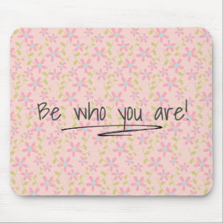 Quote on Posy Pattern Mouse Pad
