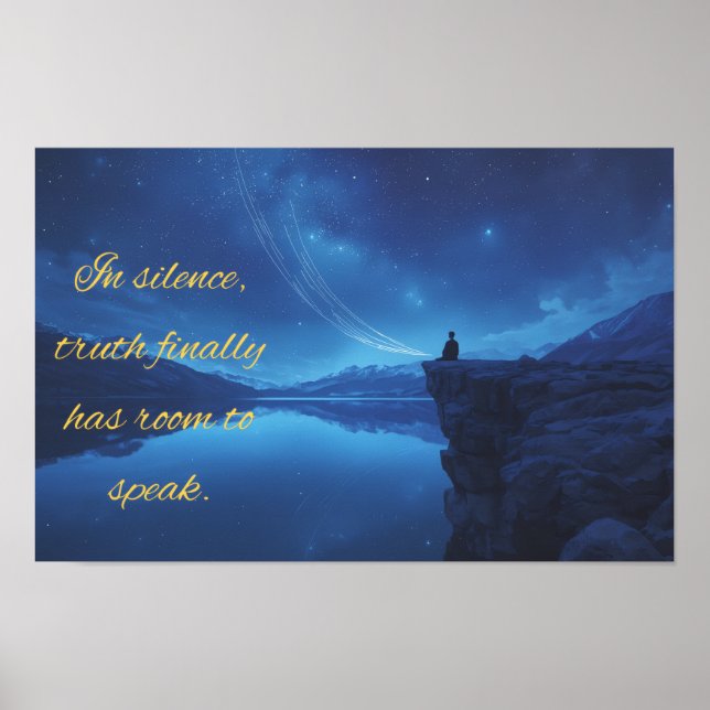 Quote on Silence Poster (Front)