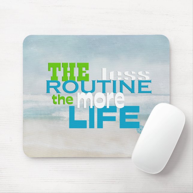 Quote on Watercolor Mouse Pad (With Mouse)