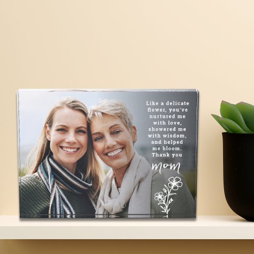 Quote overlay delicate flower mothers day photo block
