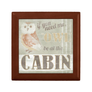 Quote   Owl Be At The Cabin Gift Box