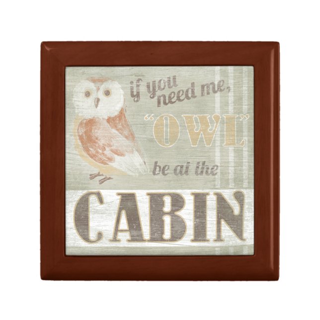 Quote | Owl Be At The Cabin Gift Box (Front)