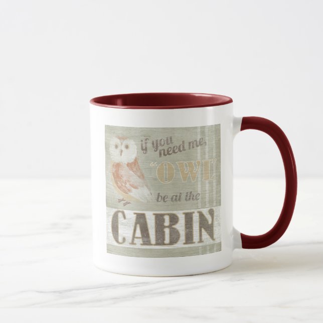 Quote | Owl Be At The Cabin Mug (Right)