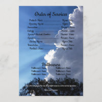 funeral program background