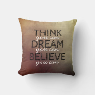 quote pillow inspirational typography design