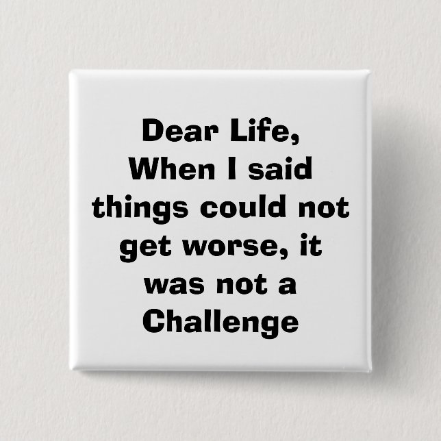 quote, pinback button (Front)