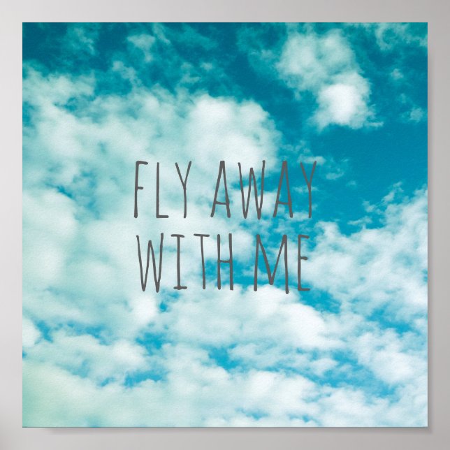 quote poster blue sky nature photo with text (Front)