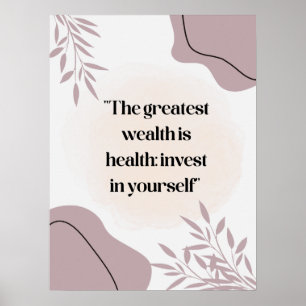 Quote poster for hospital, medical center