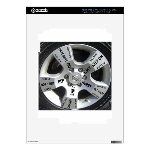 Quote Products for Car Lovers Decal for iPad