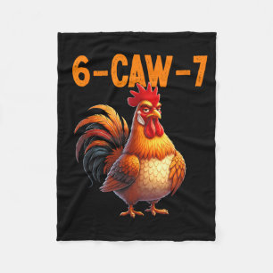 Quote Rooster 67 Meme Funny Chicken Humor  Fleece Blanket