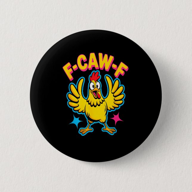 Quote Rooster Meme  Button (Front)